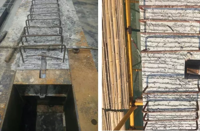 预制主梁和预制次梁的毗毗邻纳牛担板节点。。。。。。</